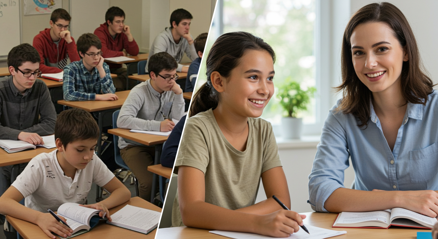 A tutor working one-on-one with a student